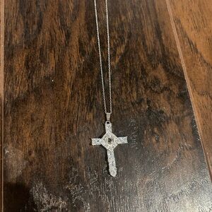 Crystal Cross Pendant Necklace - Women Jewelry